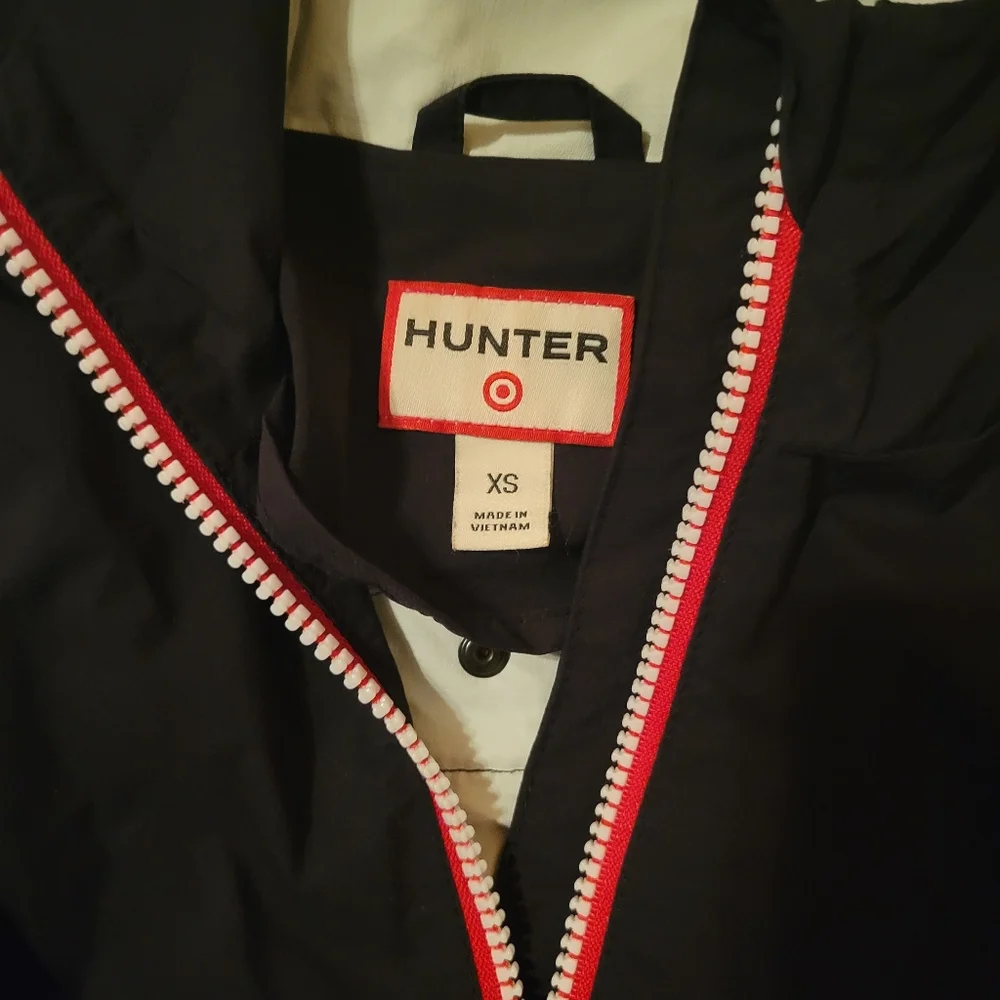 Hunter x Target Boys Zip Front Windbreaker Black XS